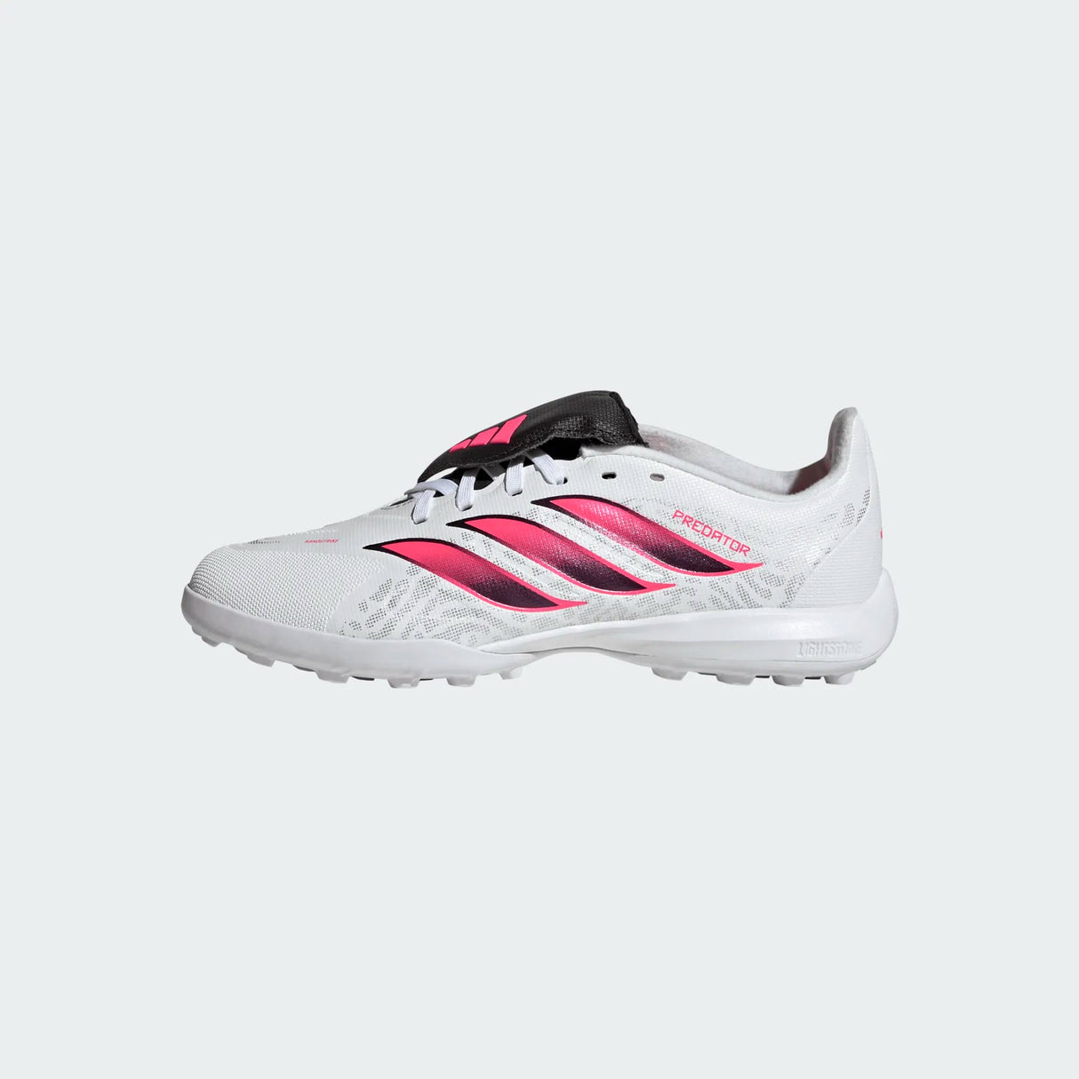 adidas Predator League Fold- Over Tongue Turf Youth Soccer Cleats - White/Black - Best Buy Soccer