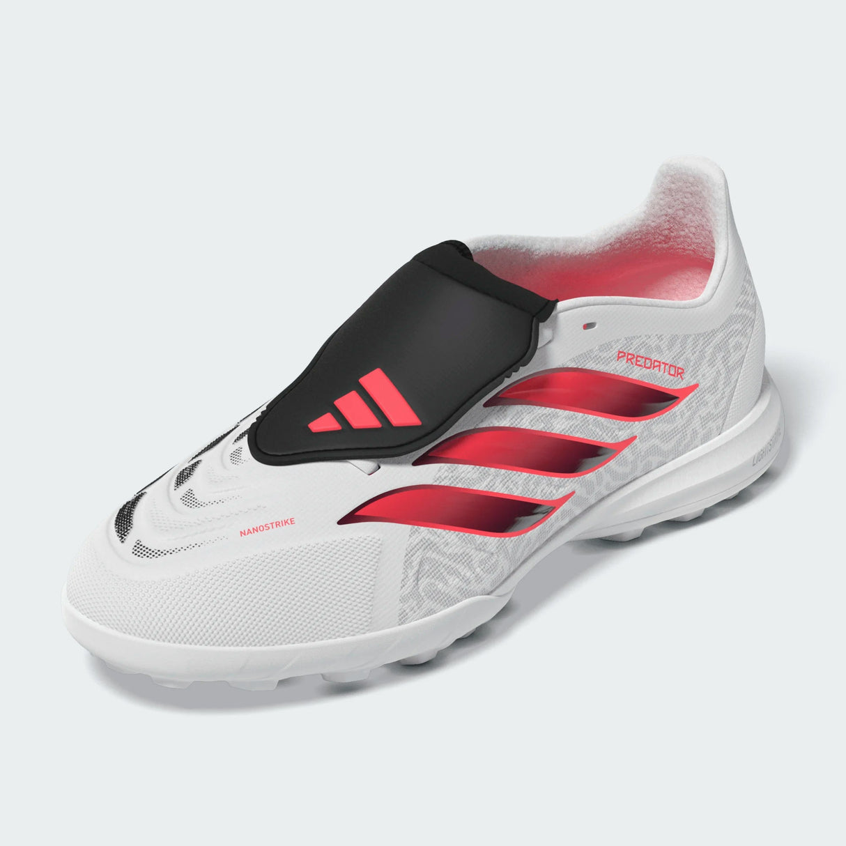 adidas Predator League Fold- Over Tongue Turf Youth Soccer Cleats - White/Black - Best Buy Soccer