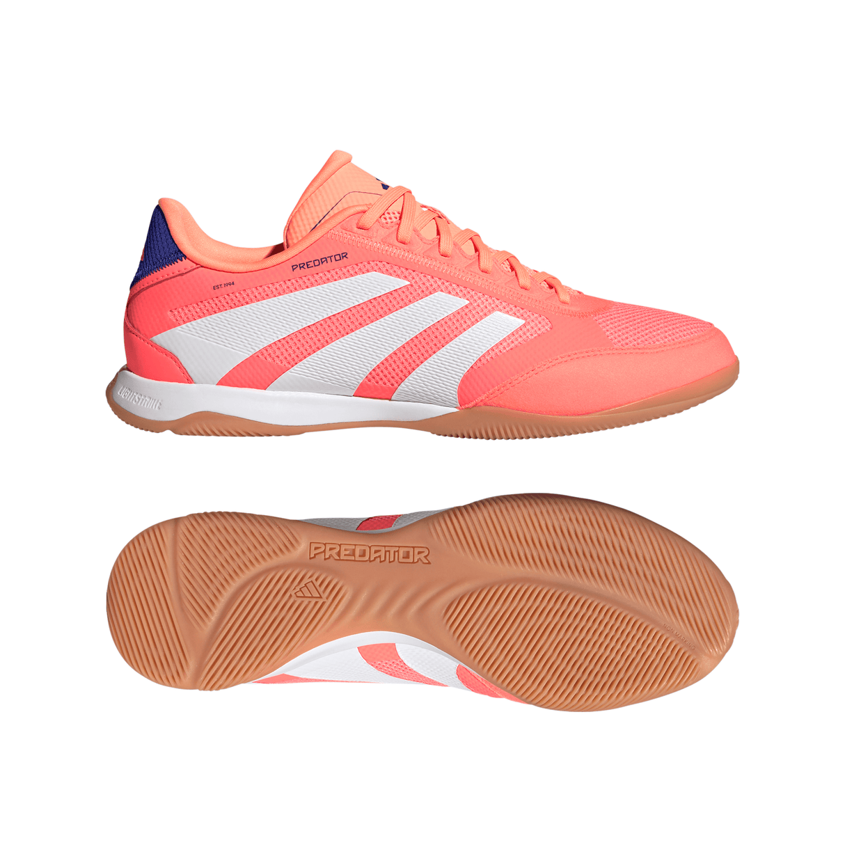 adidas Predator League IN Men's Soccer Shoes - Orange/White - Best Buy Soccer