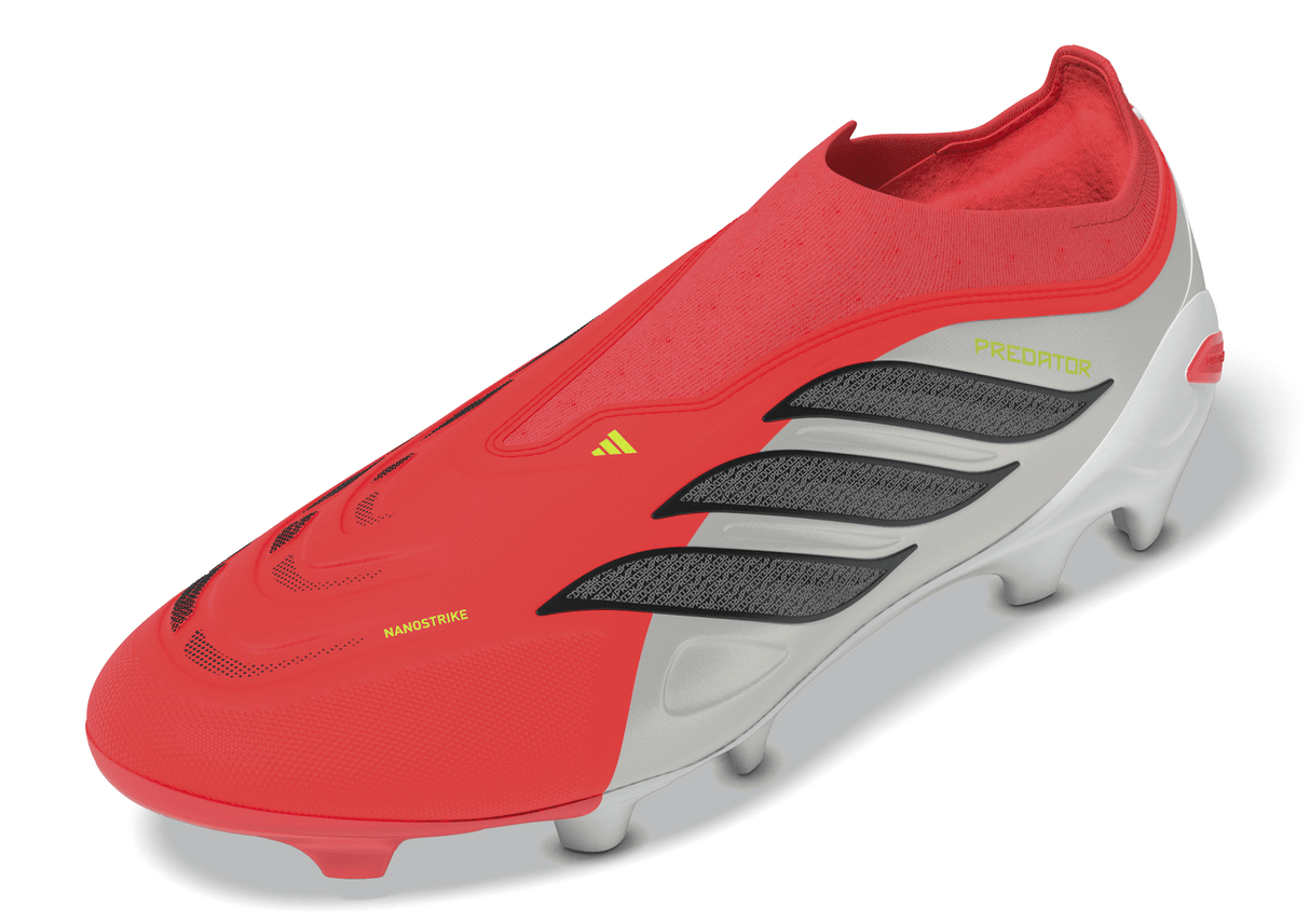 adidas Predator League Laceless FG Firm Ground Men's Soccer Cleats - Red/Black/White - Best Buy Soccer