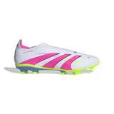 adidas Predator League Laceless Firm/Multi - Ground Boots White/Pink - Best Buy Soccer
