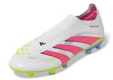 adidas Predator League Laceless Firm/Multi - Ground Boots White/Pink - Best Buy Soccer