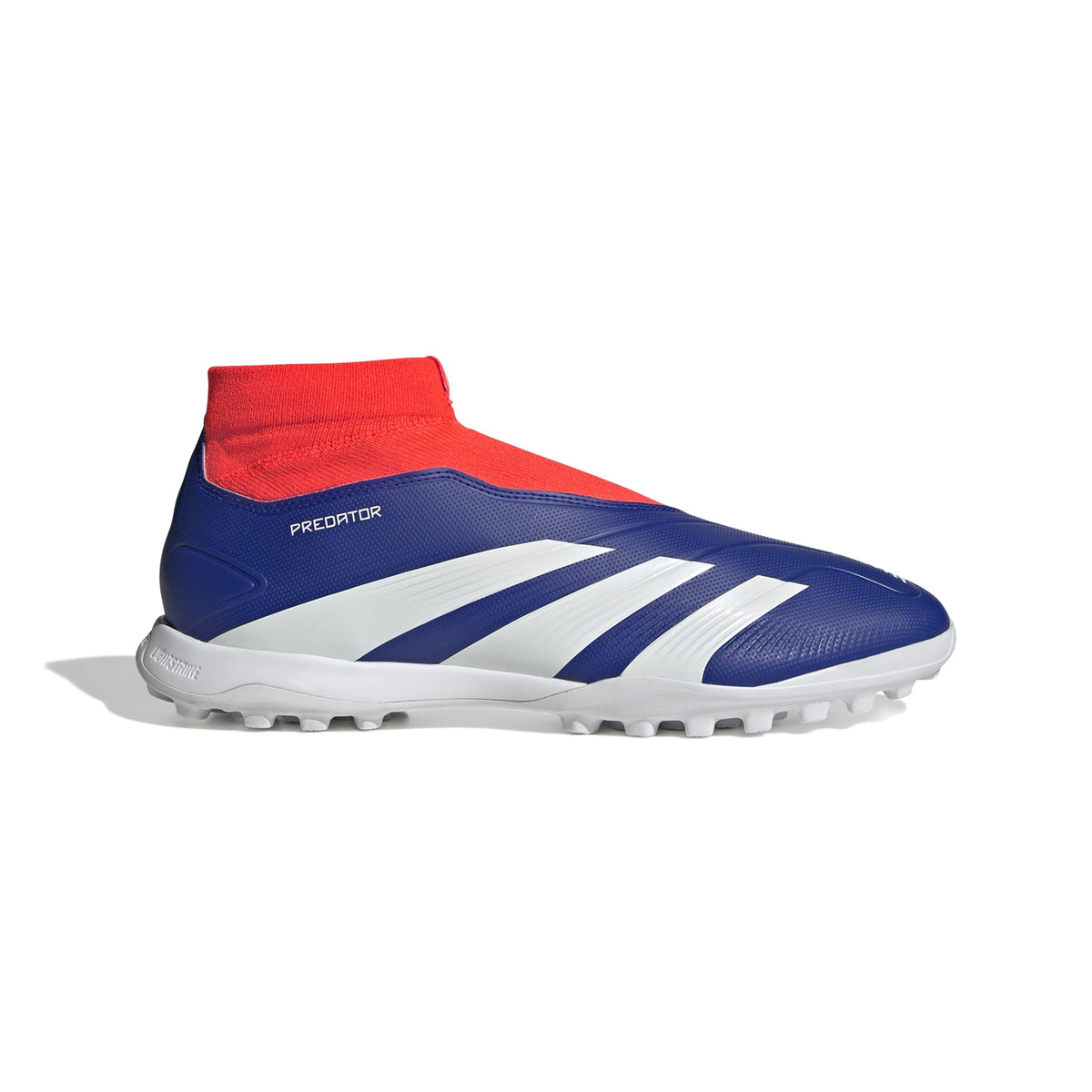 adidas Predator League Laceless TF Turf Shoes Lucid Blue/White/Solar Red / 10.5