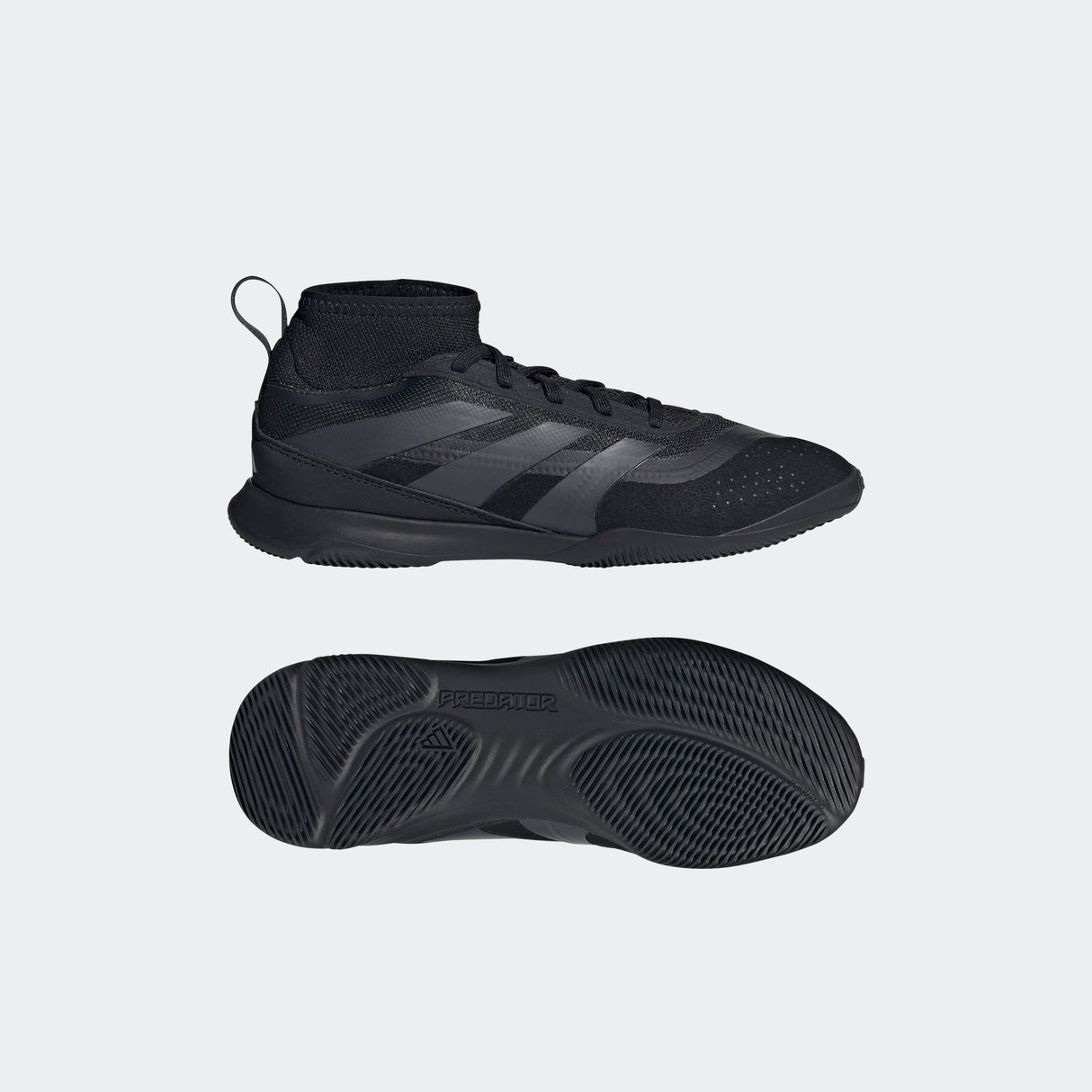 adidas Predator League Sock IN Junior Indoor Soccer Shoes - Core Black/Carbon - Best Buy Soccer