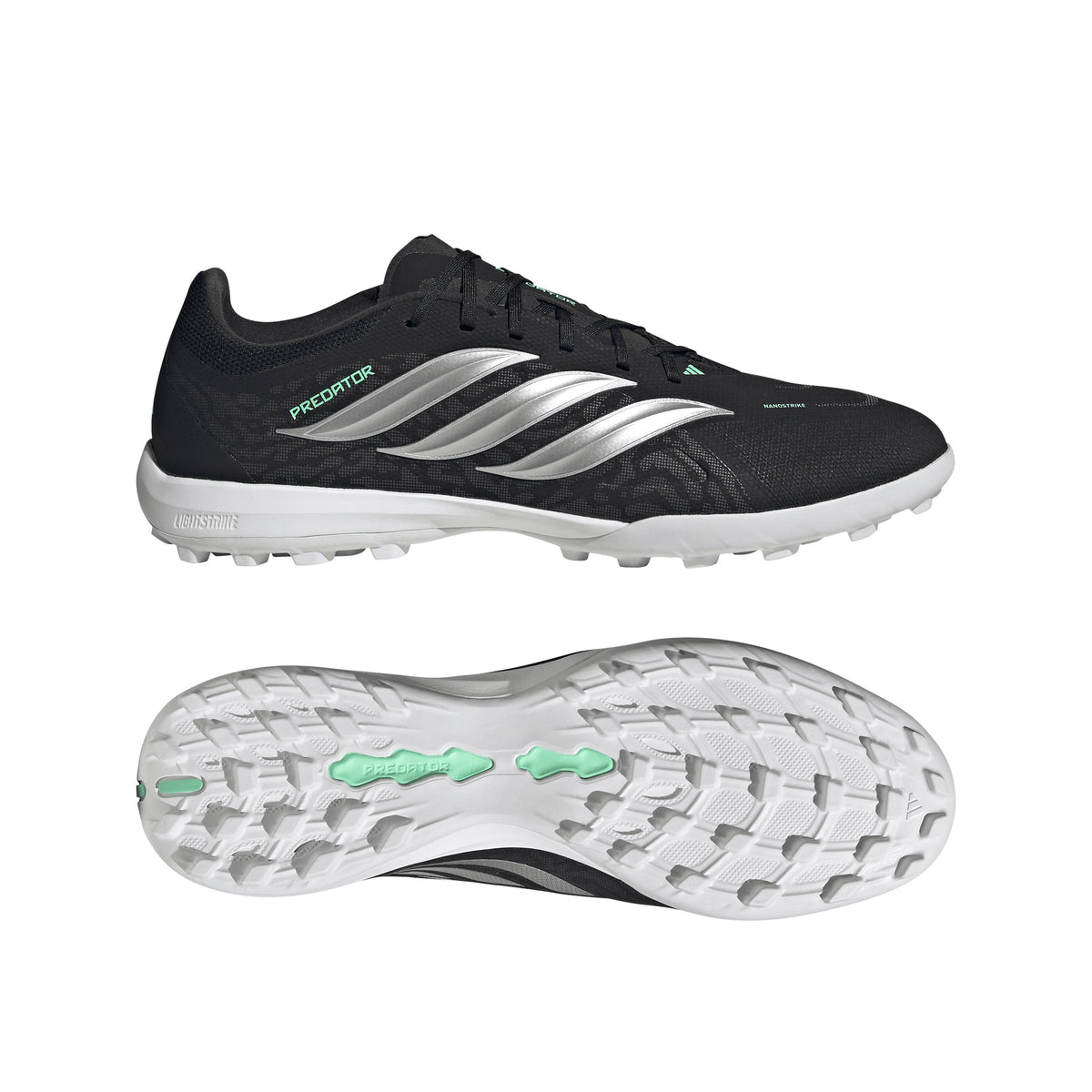 adidas Predator League TF Turf Men's Soccer Cleats - Black/Silver/Mint - Best Buy Soccer
