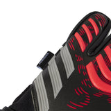 adidas Predator Match Fingersave Goalkeeper Gloves Black/Red - Best Buy Soccer