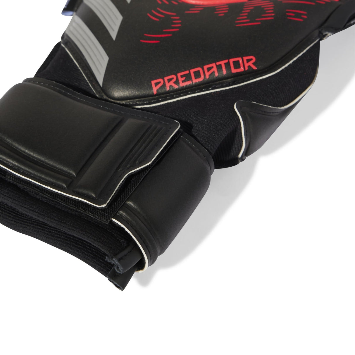 adidas Predator Match Fingersave Goalkeeper Gloves Black/Red - Best Buy Soccer