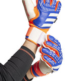 adidas Predator Match Fingersave Goalkeeper Gloves Lucid Blue/Red/White - Best Buy Soccer