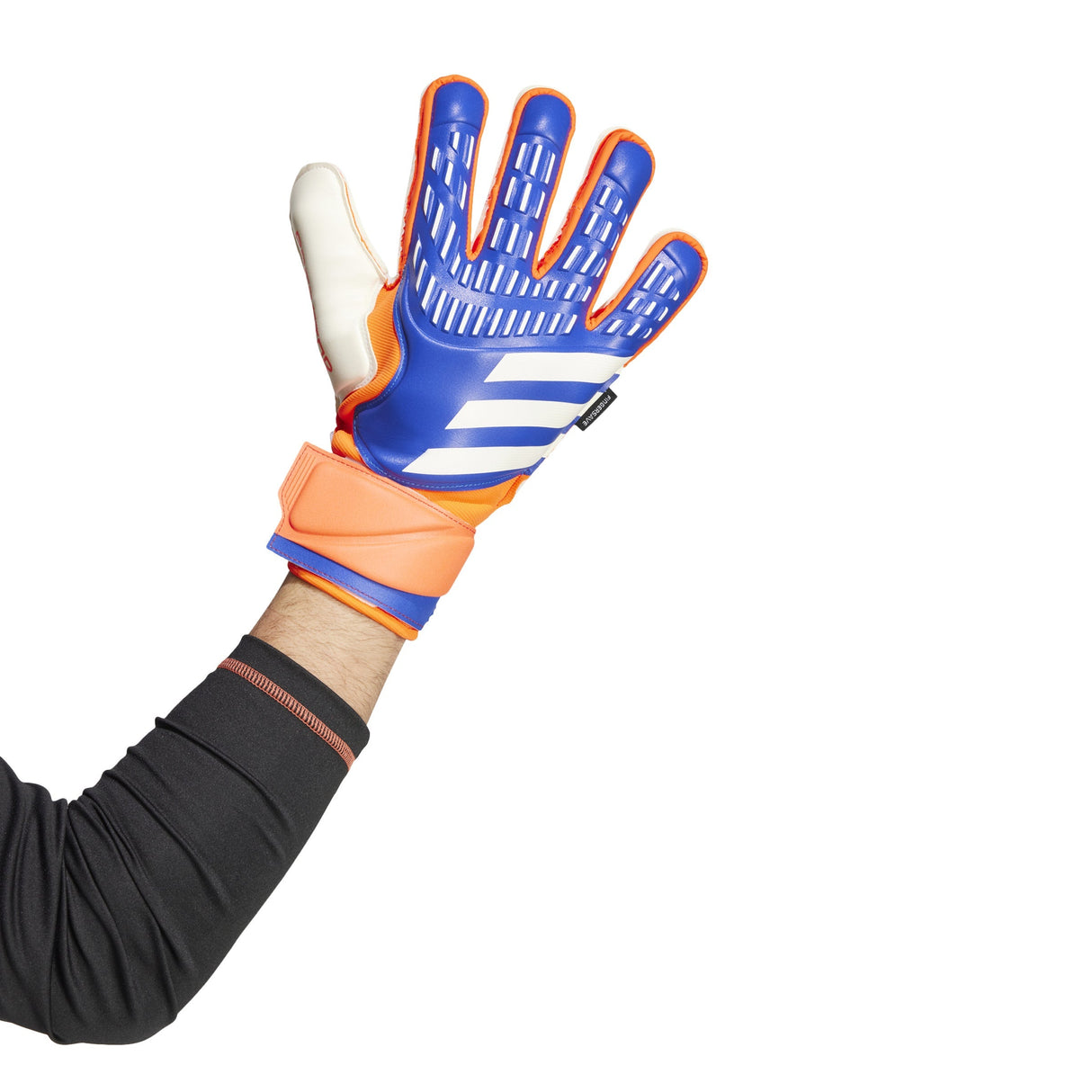adidas Predator Match Fingersave Goalkeeper Gloves Lucid Blue/Red/White - Best Buy Soccer