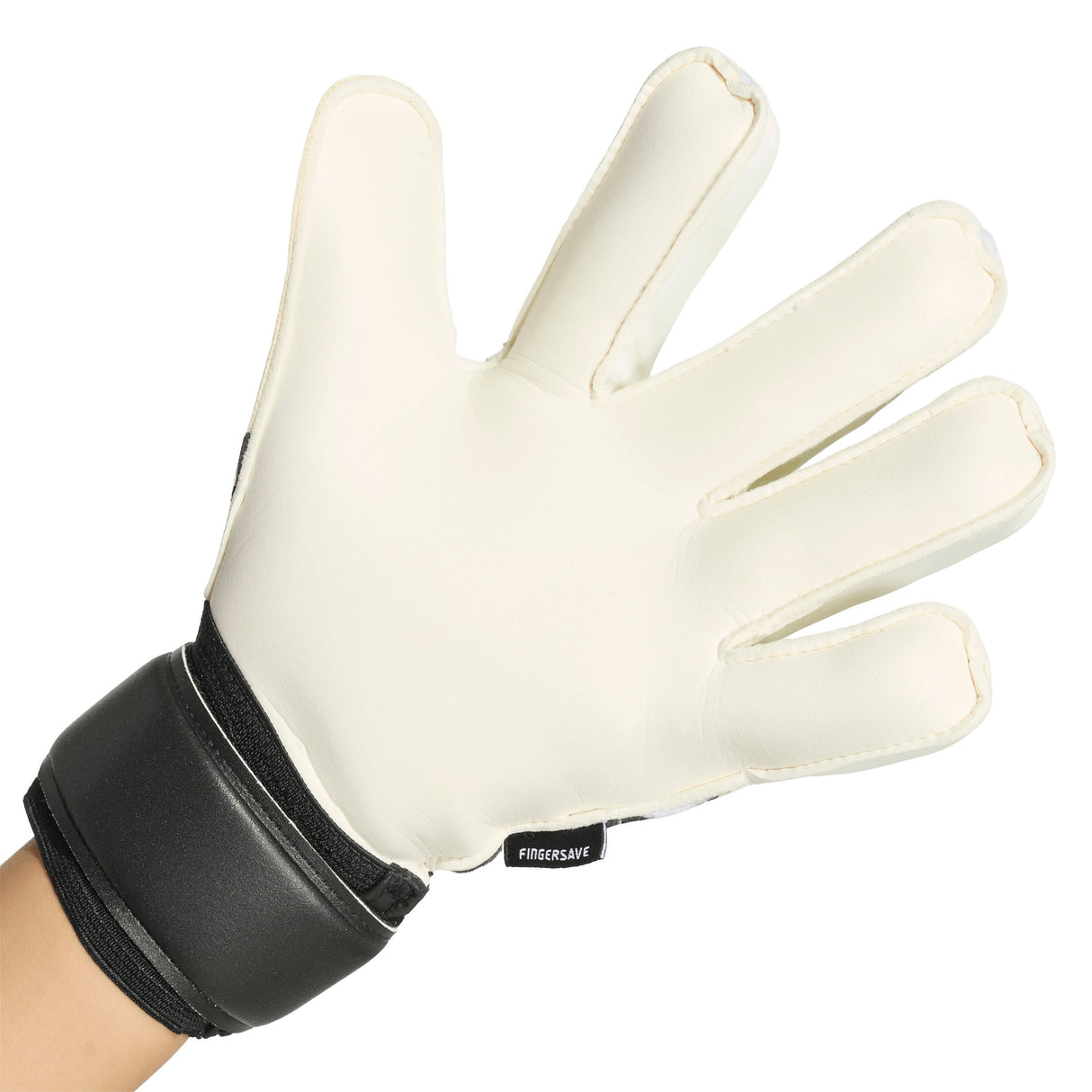 adidas Predator Match Fingersave Youth Goalkeeper Soccer Gloves - White/Black - Best Buy Soccer