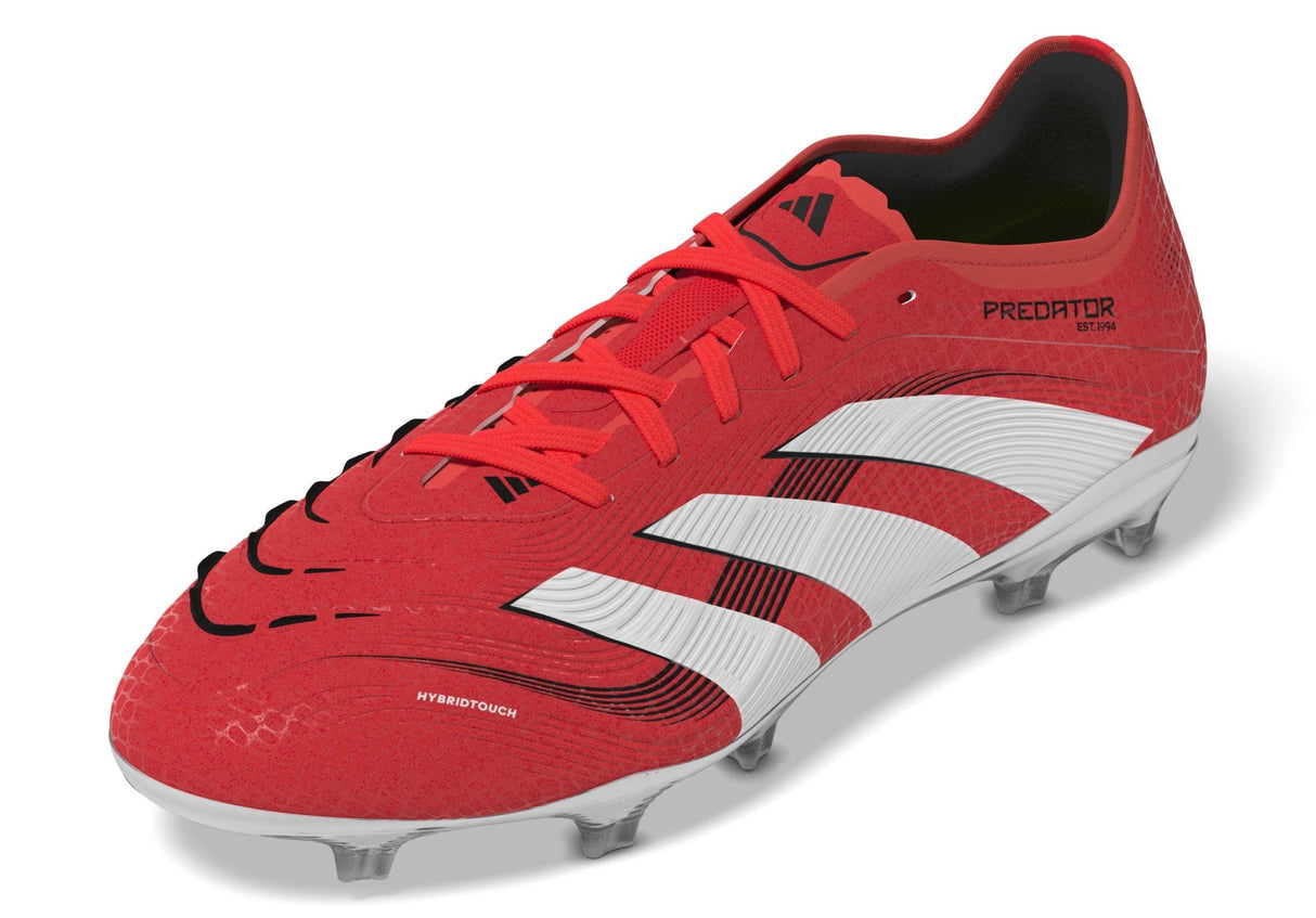 adidas Predator Pro FG Firm Ground Boots Red/White - Best Buy Soccer