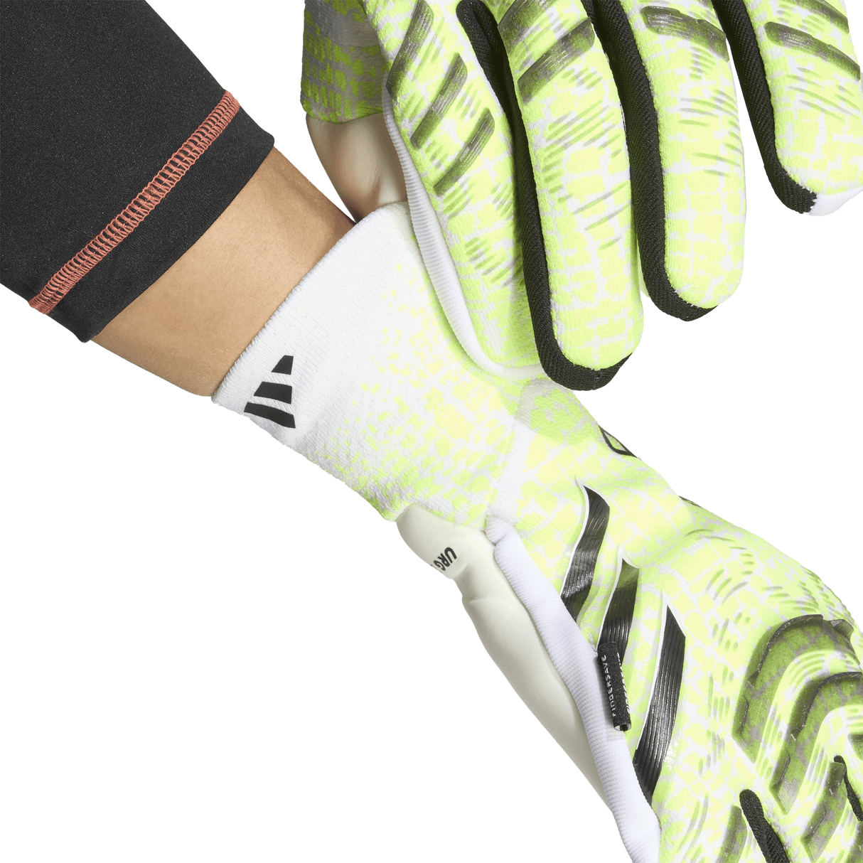 adidas Predator Pro Fingersave Goalkeeper Gloves Lemon/White/Black - Best Buy Soccer