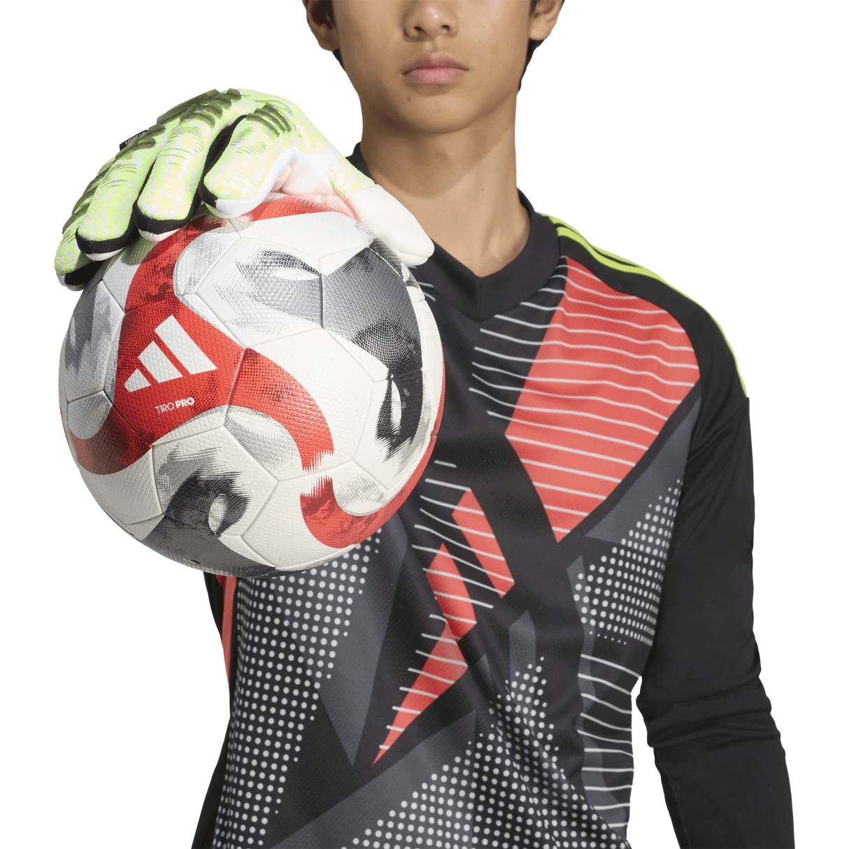 adidas Predator Pro Fingersave Goalkeeper Gloves Lemon/White/Black - Best Buy Soccer