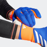adidas Predator Pro Fingersave Goalkeeper Gloves Lucid Blue/Red/White - Best Buy Soccer