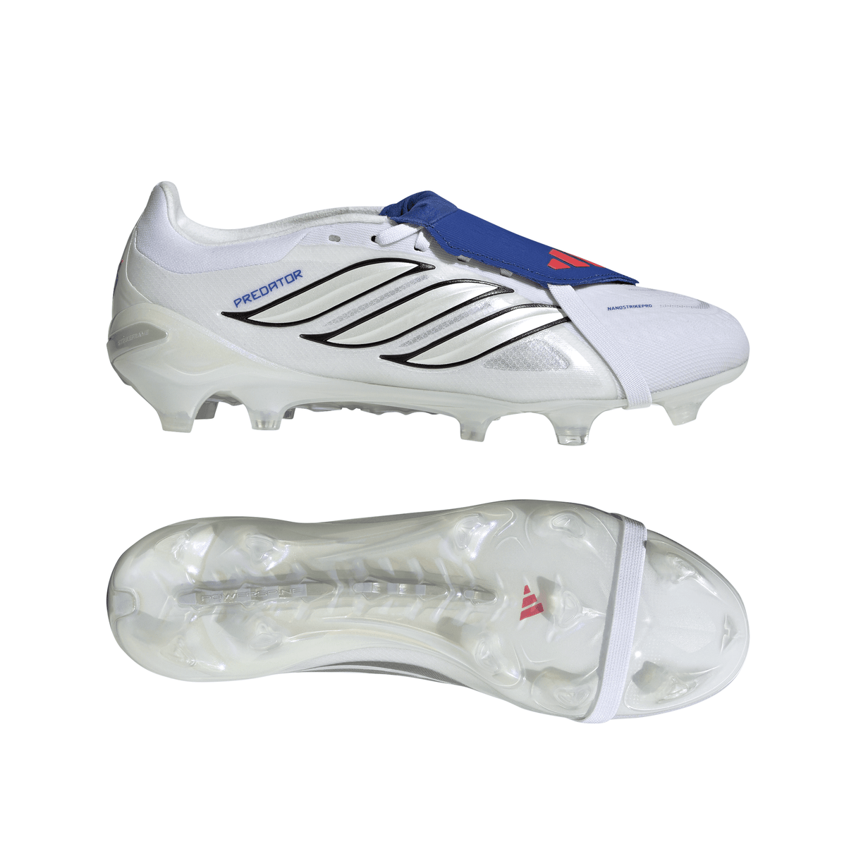 adidas Predator Pro Fold-Over Tongue FG Firm Ground Men's Soccer Cleats - White/Zero Metallic/Blue - Best Buy Soccer