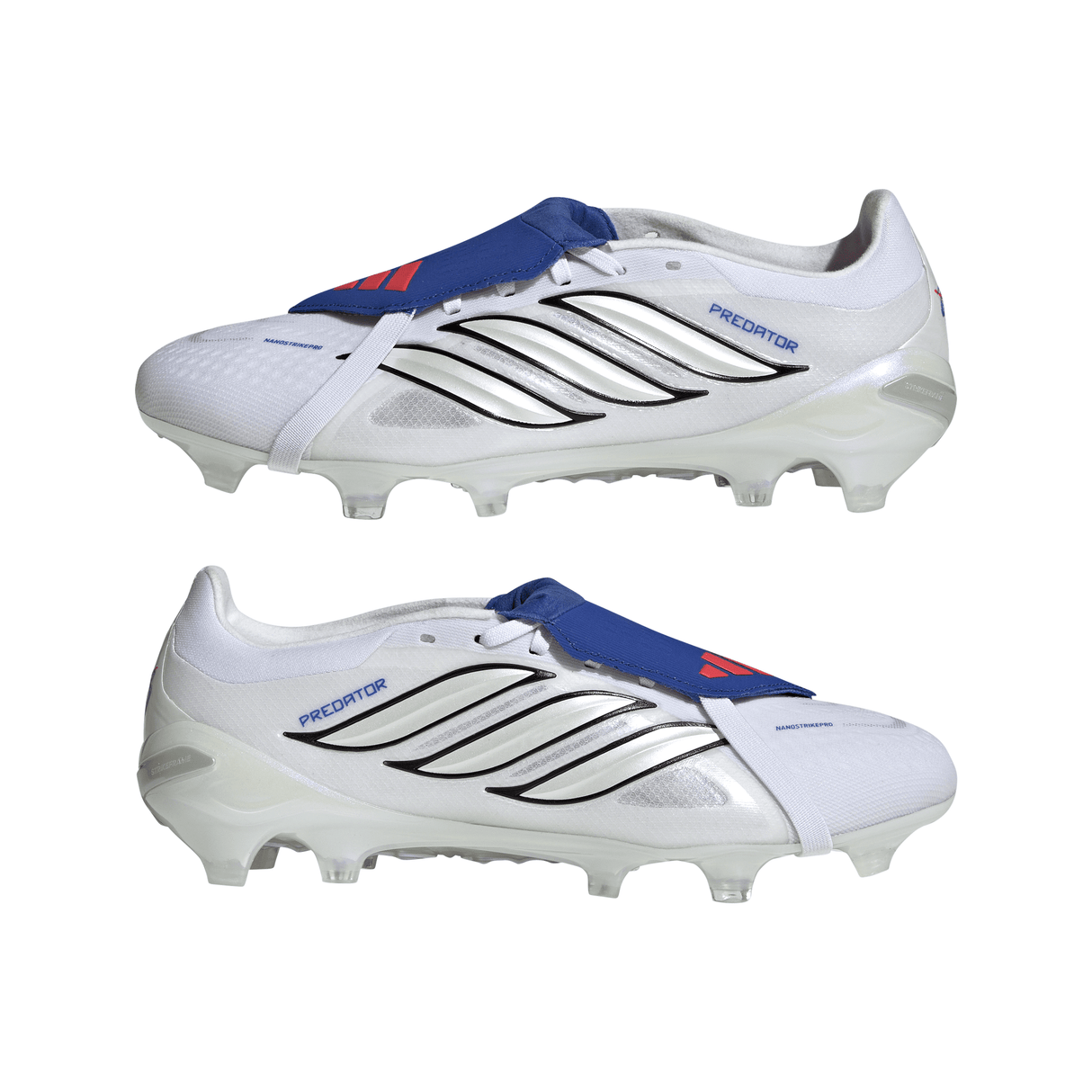 adidas Predator Pro Fold-Over Tongue FG Firm Ground Men's Soccer Cleats - White/Zero Metallic/Blue - Best Buy Soccer