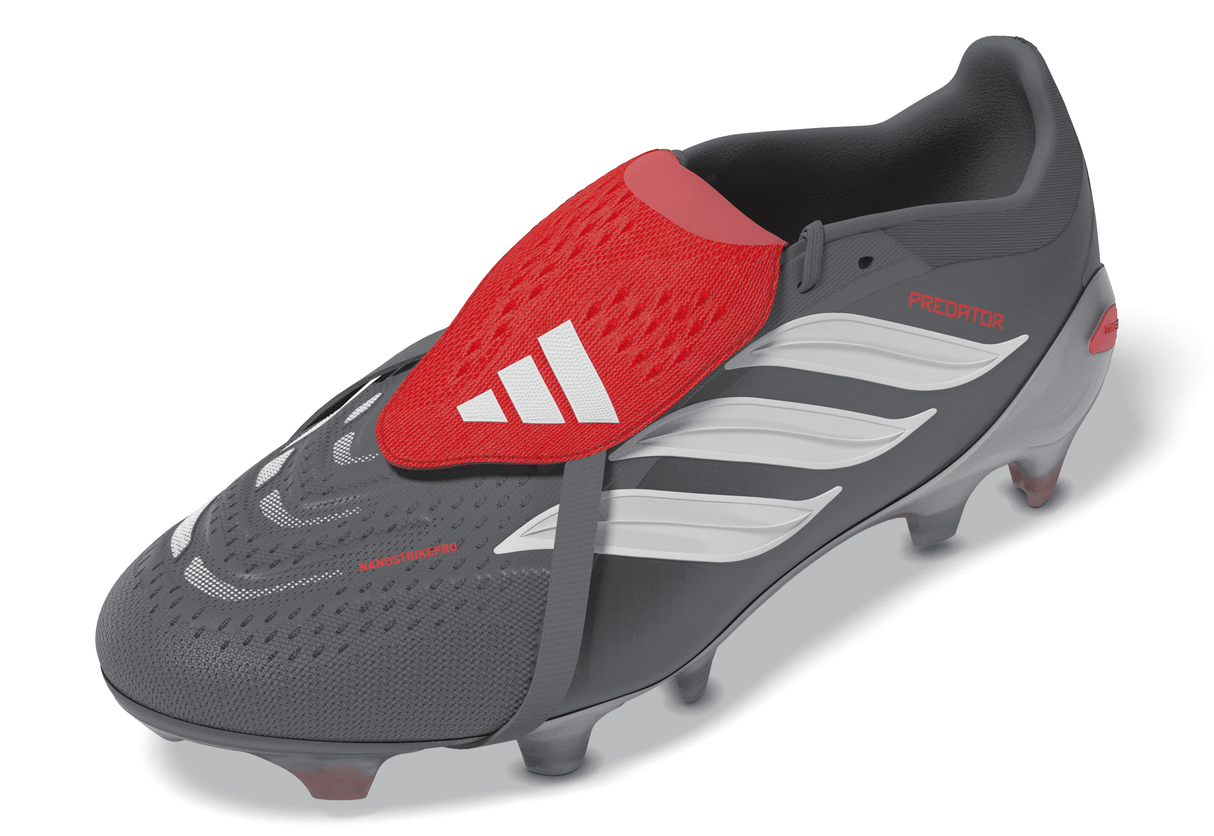 adidas Predator Pro Fold-Over Tongue FG Men's Soccer Cleats - Grey/Red - Best Buy Soccer