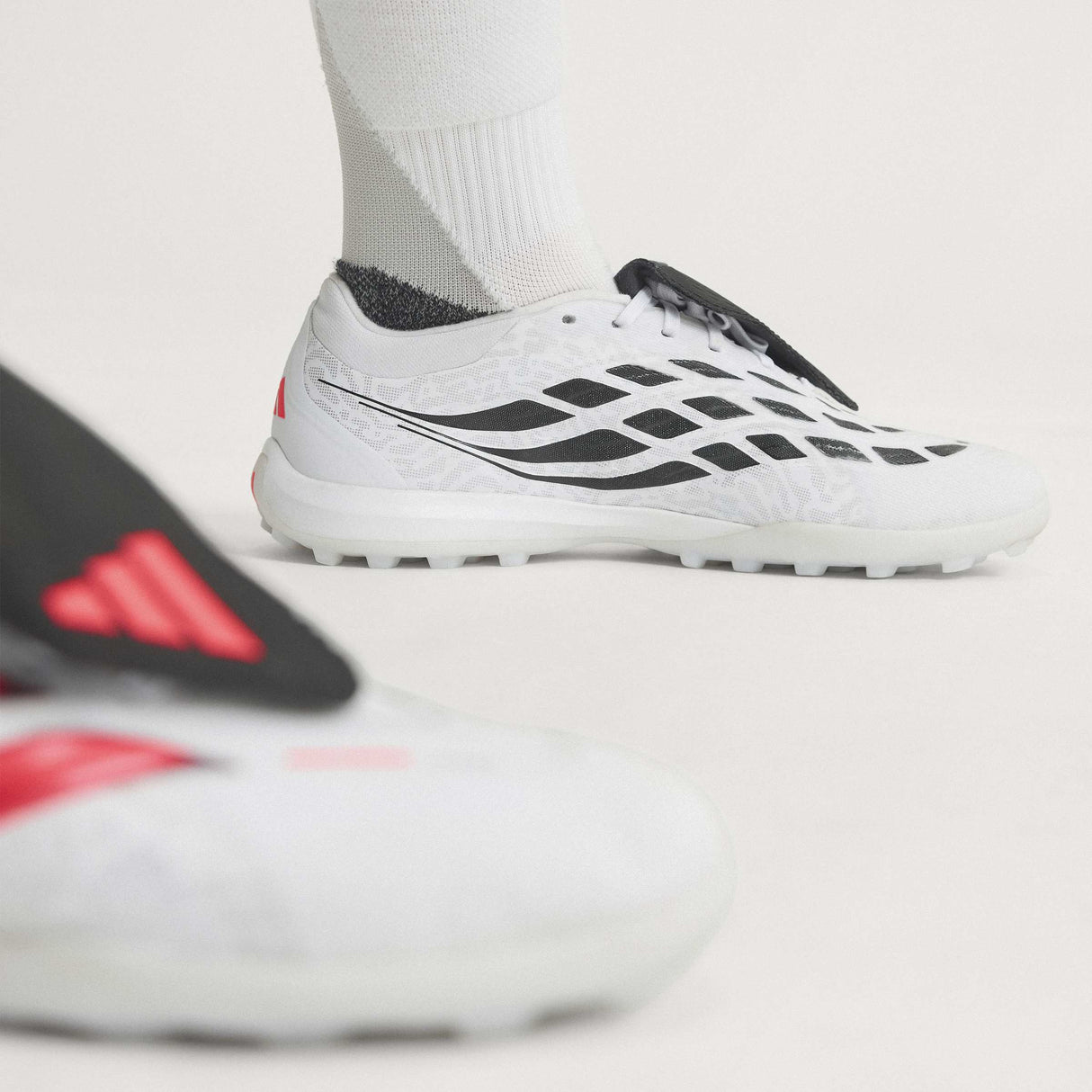 adidas Predator Pro Fold-Over Tongue Turf Men's Soccer Cleats - White/Black - Best Buy Soccer