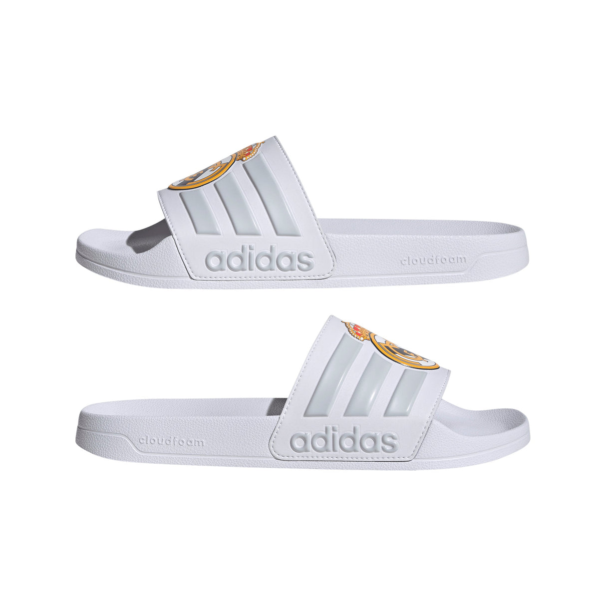 adidas Real Madrid Adilette Shower Soccer Slides - White - Best Buy Soccer
