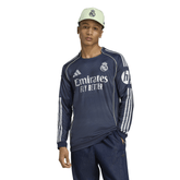 adidas Real Madrid Away Long Sleeve Men's Soccer Jersey 25/26 - Blue - Best Buy Soccer