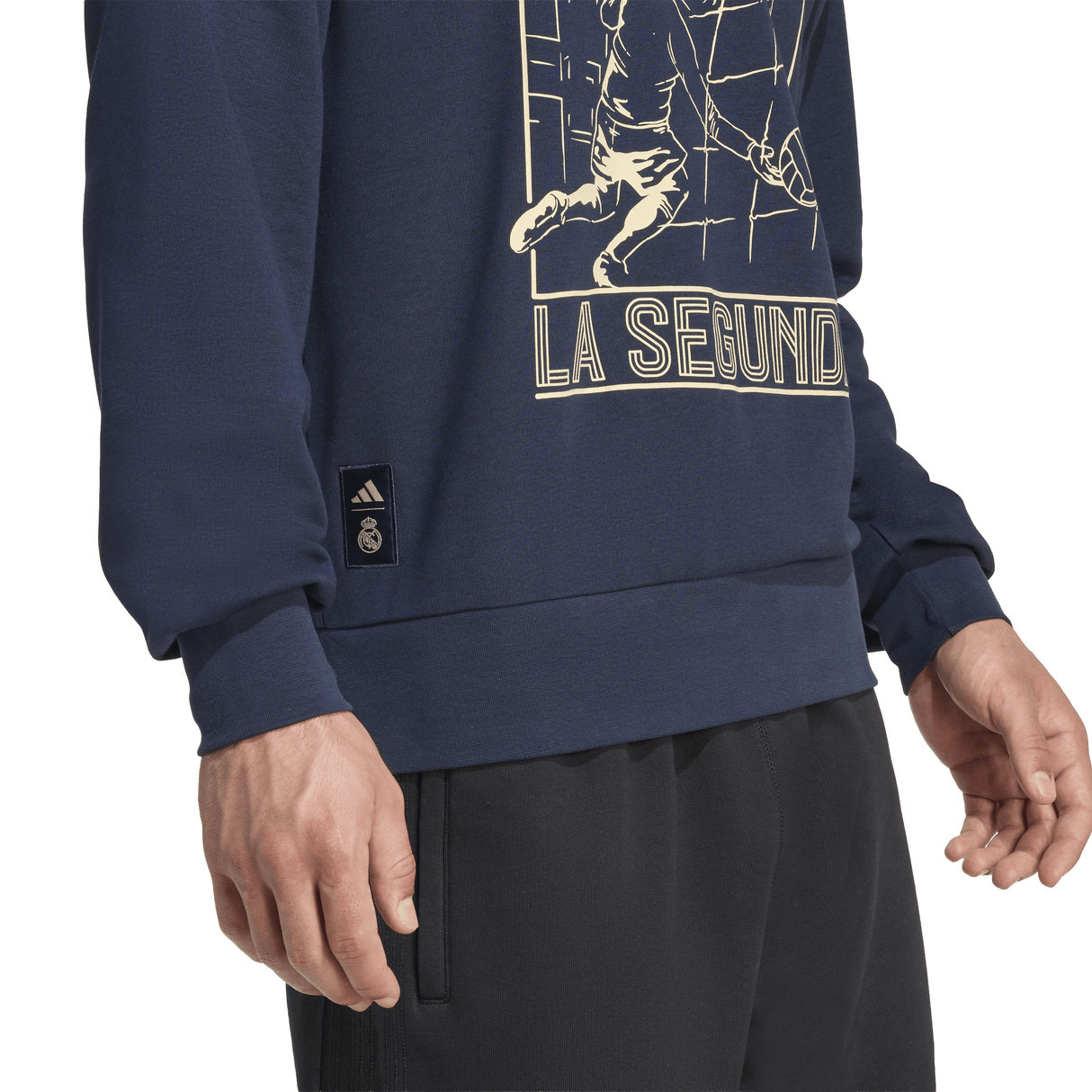 adidas Real Madrid Heritage Crew Men's Sweat - Navy - Best Buy Soccer