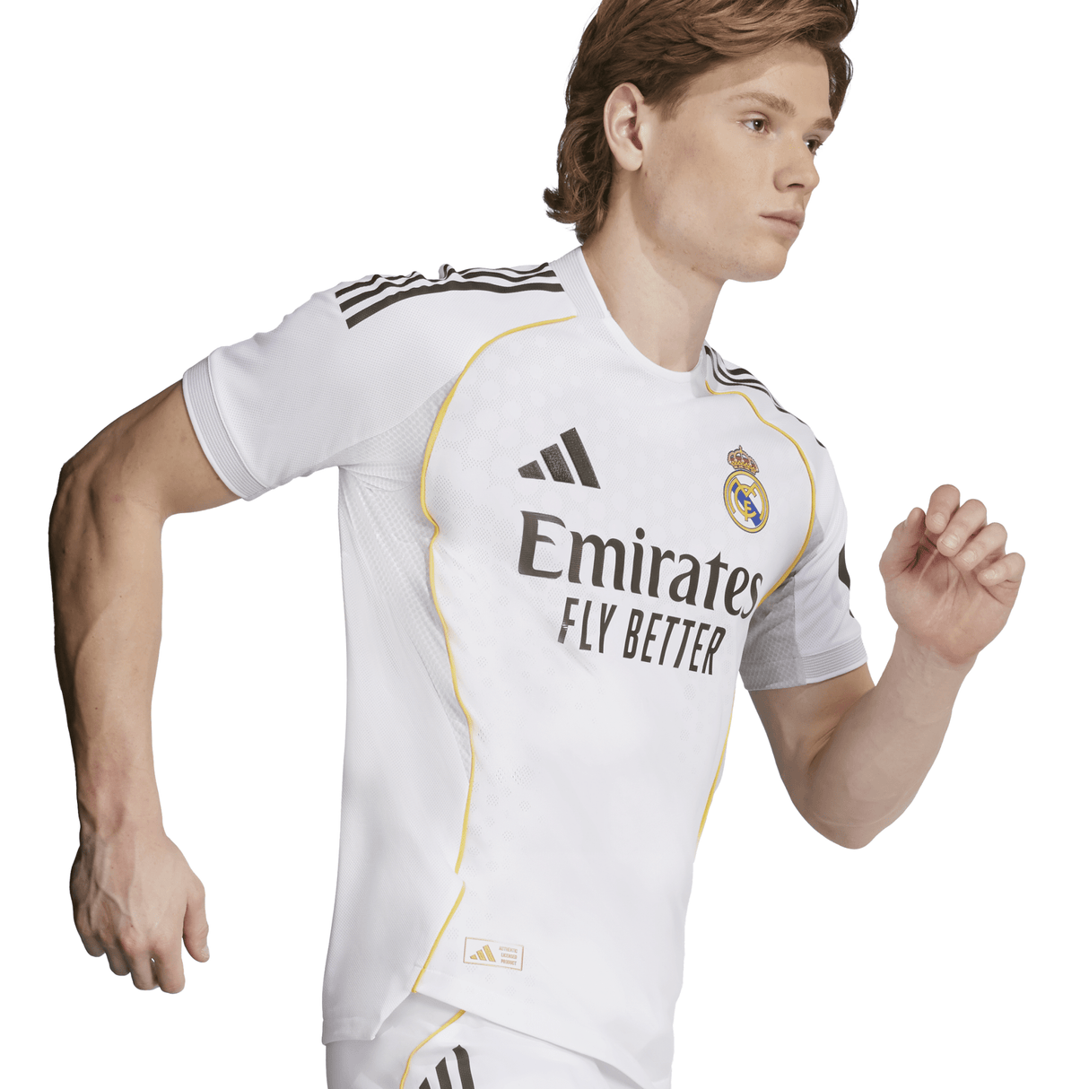 adidas Real Madrid Home Authentic Men's Soccer Jersey 25/26 - White - Best Buy Soccer