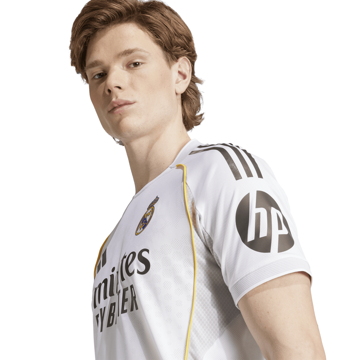 adidas Real Madrid Home Authentic Men's Soccer Jersey 25/26 - White - Best Buy Soccer