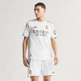 adidas Real Madrid Home Authentic Men's Soccer Jersey 25/26 - White - Best Buy Soccer