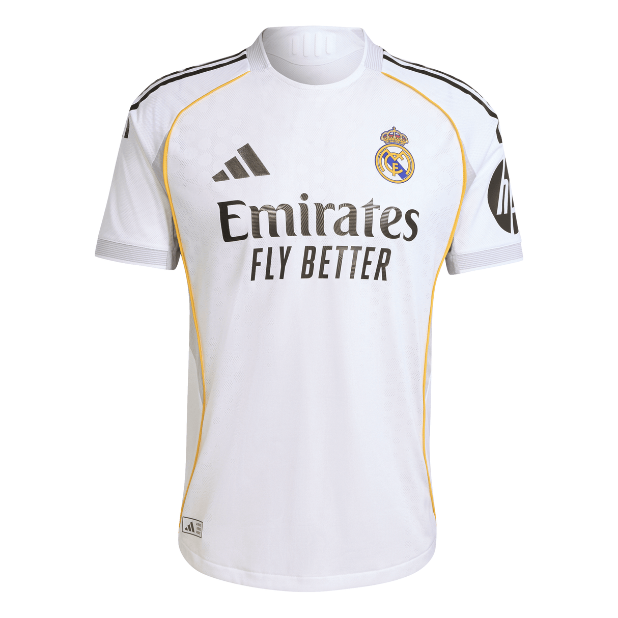 adidas Real Madrid Home Authentic Men's Soccer Jersey 25/26 - White - Best Buy Soccer