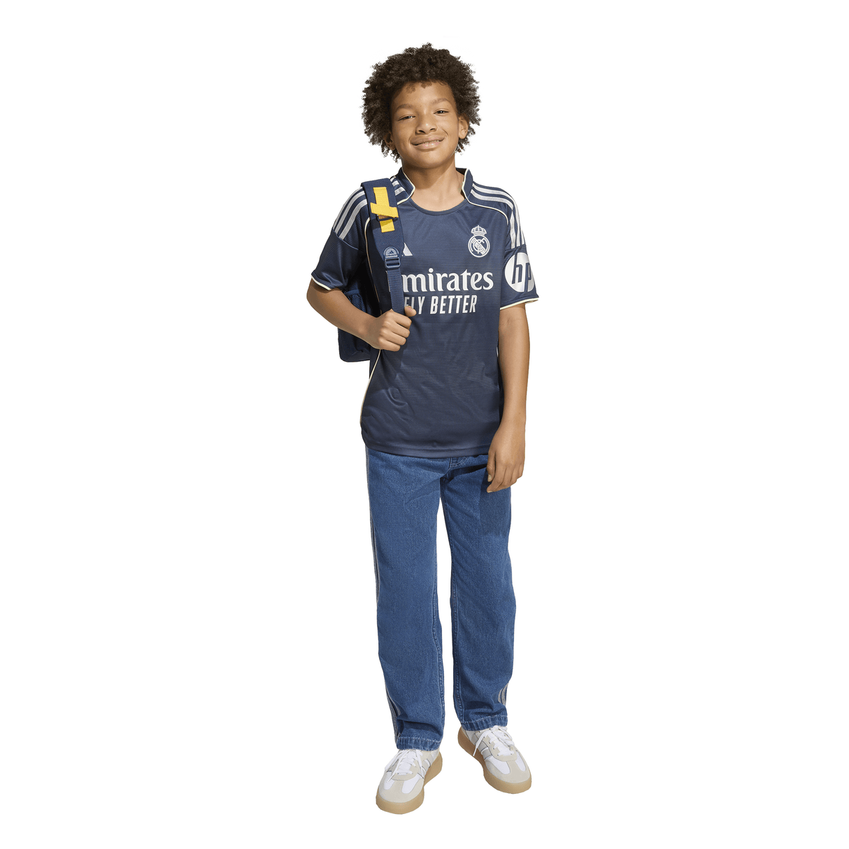 adidas Real Madrid Youth Away Soccer Jersey 25/26 - Blue - Best Buy Soccer