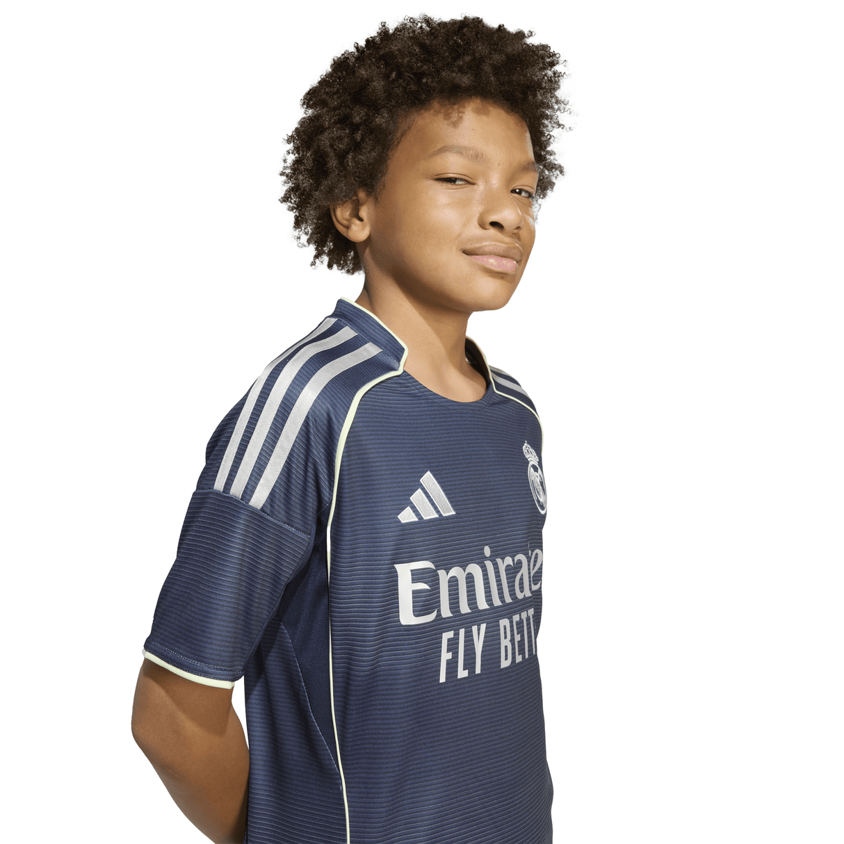 adidas Real Madrid Youth Away Soccer Jersey 25/26 - Blue - Best Buy Soccer