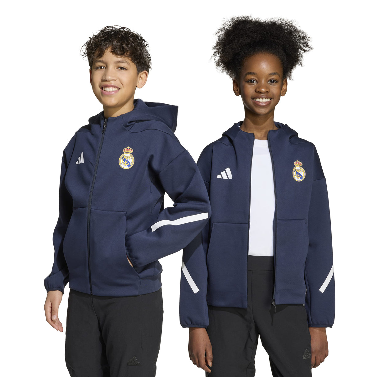 adidas Real Madrid Z.N.E. Anthem Jacket Youth - Navy - Best Buy Soccer