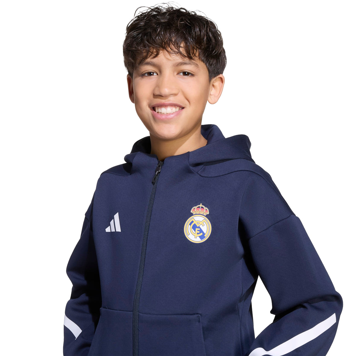 adidas Real Madrid Z.N.E. Anthem Jacket Youth - Navy - Best Buy Soccer