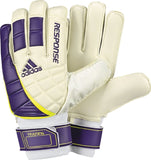 adidas Response Training Goalkeeper Gloves White/Purple - Best Buy Soccer