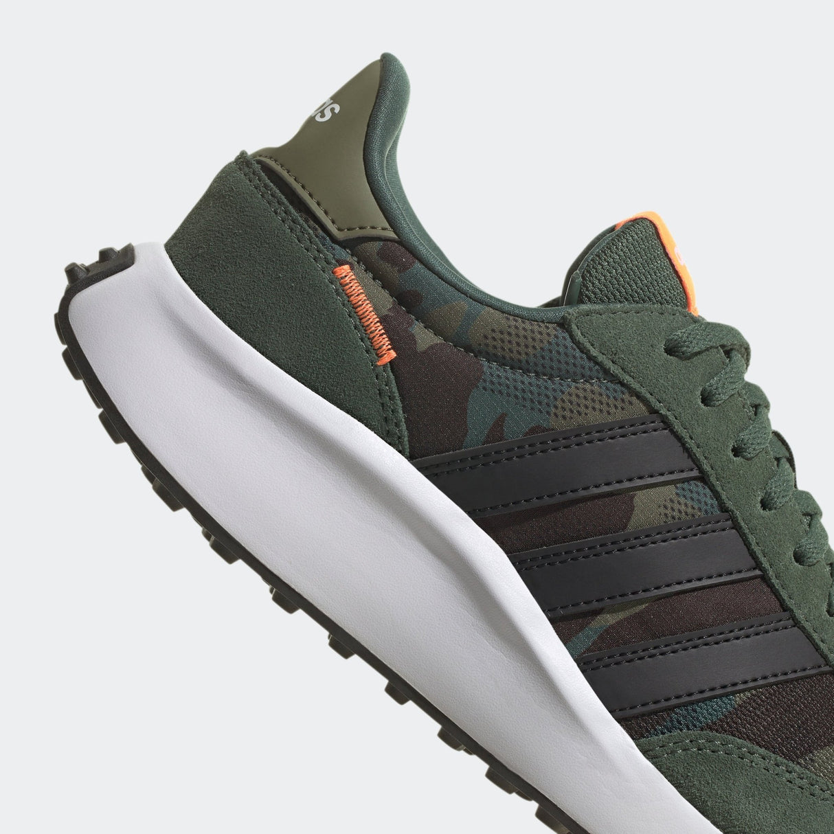 adidas Run 70s Lifestyle Running Shoes Green Oxide/Black/Screaming Orange - Best Buy Soccer