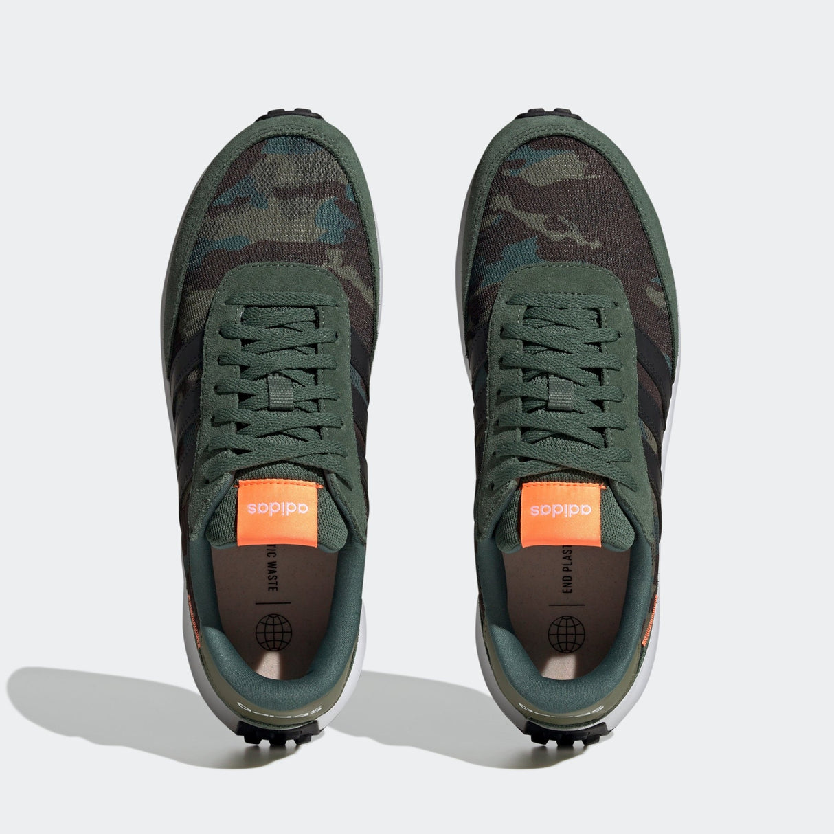 adidas Run 70s Lifestyle Running Shoes Green Oxide/Black/Screaming Orange - Best Buy Soccer