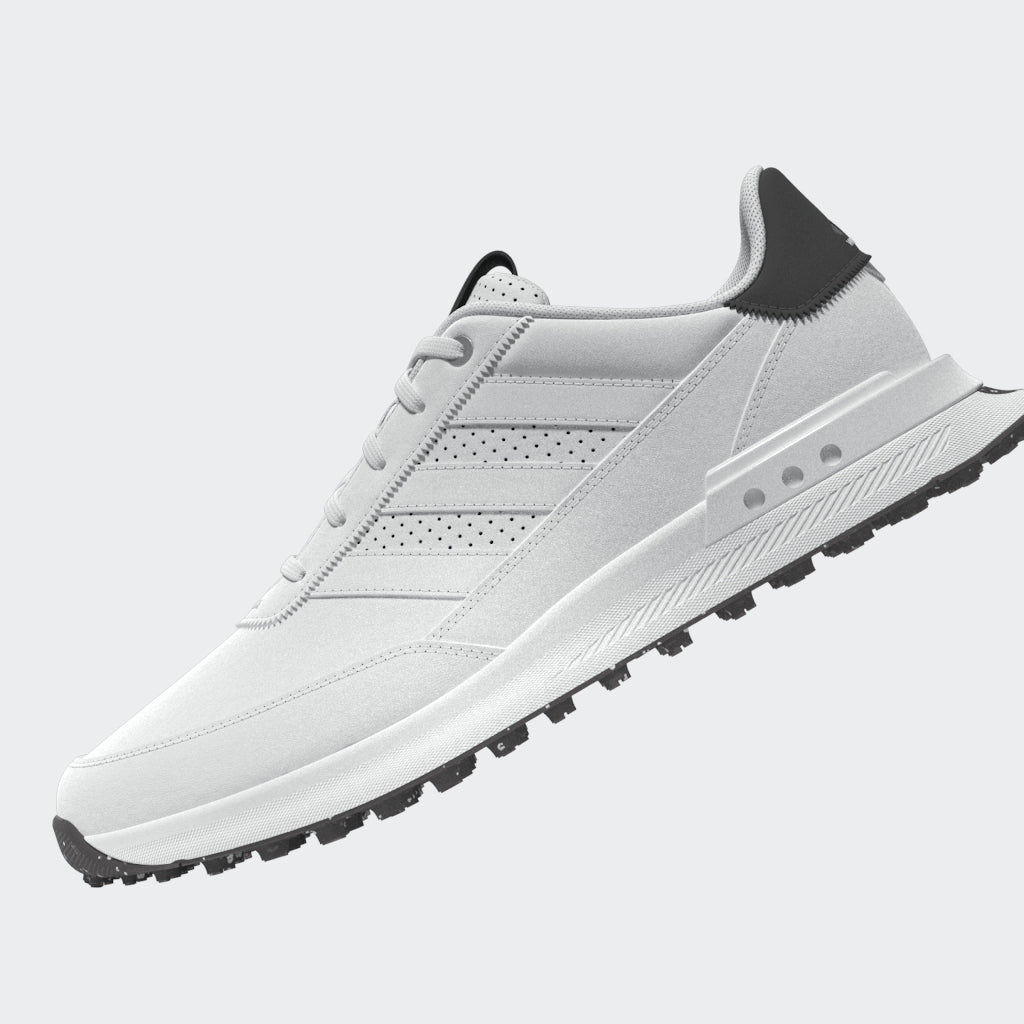 adidas S2G 24 Leather Spikeless Golf Shoes White/White/Charcoal - Best Buy Soccer