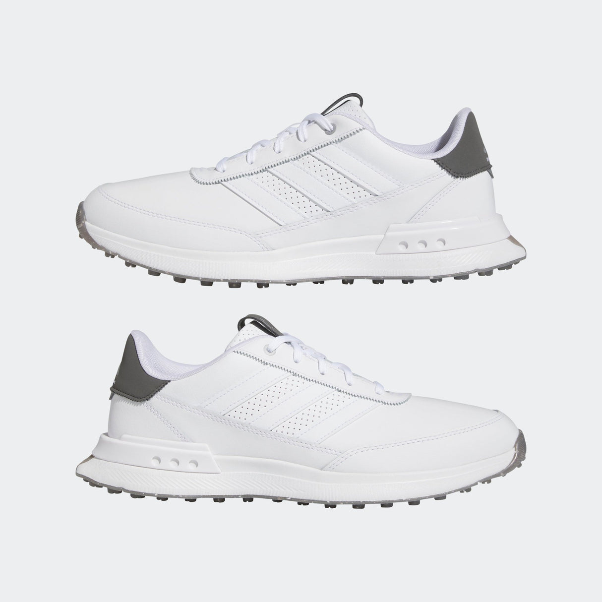 adidas S2G 24 Leather Spikeless Golf Shoes White/White/Charcoal - Best Buy Soccer