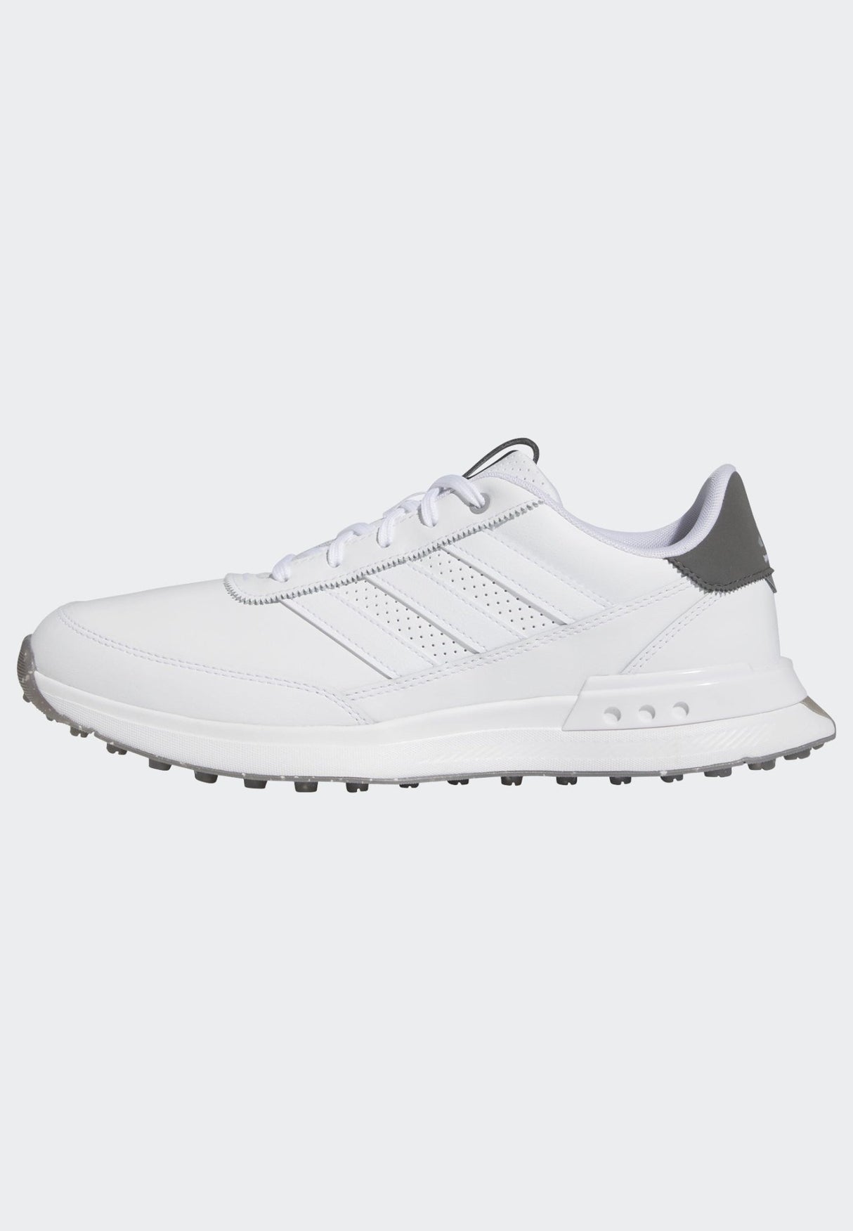 adidas S2G 24 Leather Spikeless Golf Shoes White/White/Charcoal - Best Buy Soccer