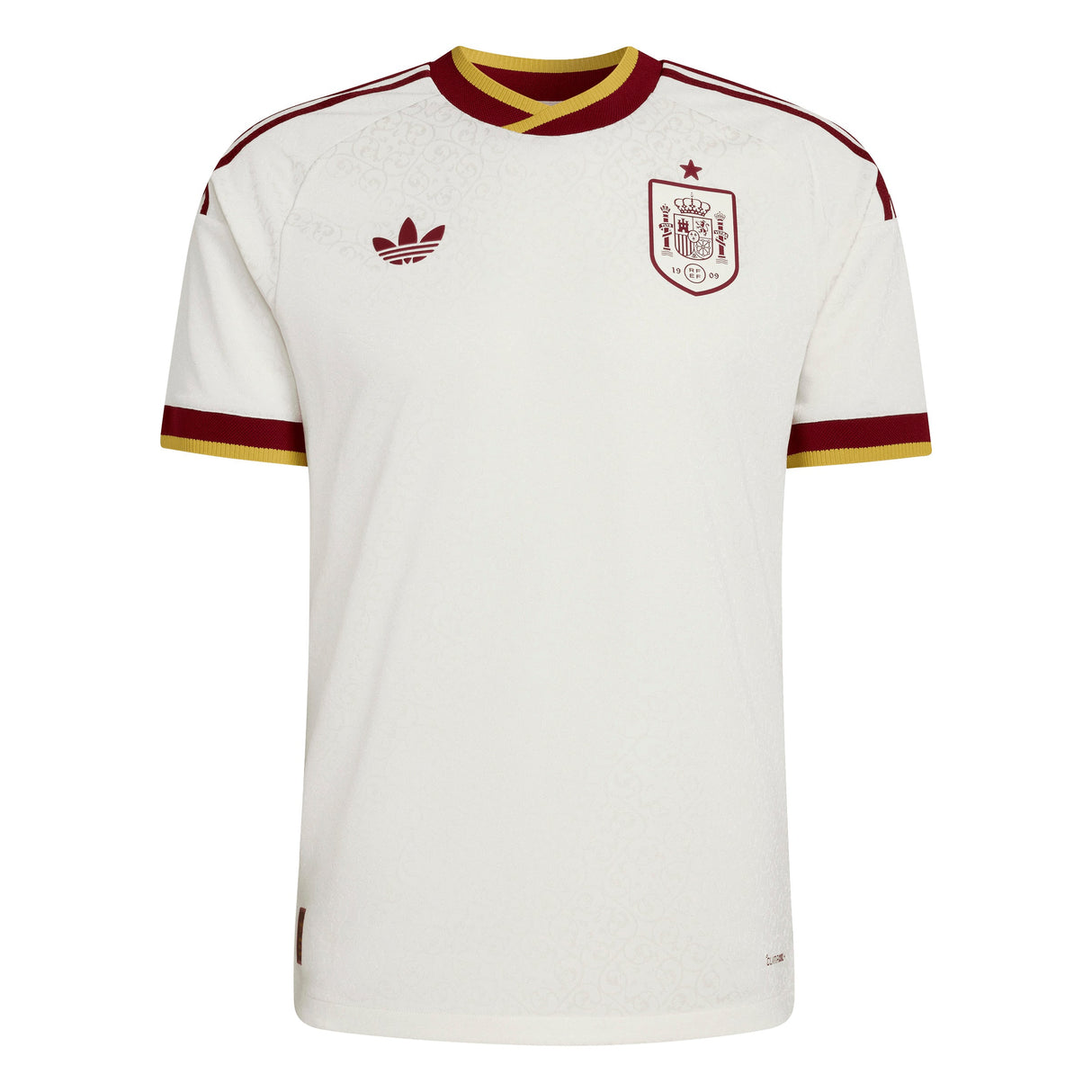 adidas Spain Away Authentic Men's Soccer Jersey 2026 - White - Best Buy Soccer