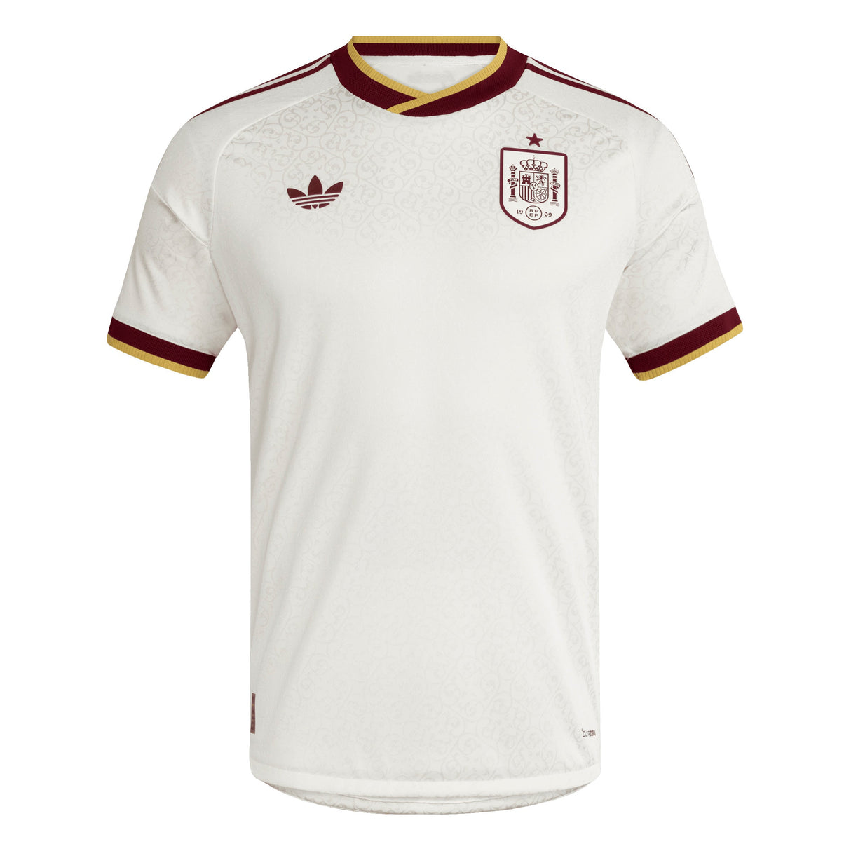 adidas Spain Away Authentic Men's Soccer Jersey 2026 - White - Best Buy Soccer