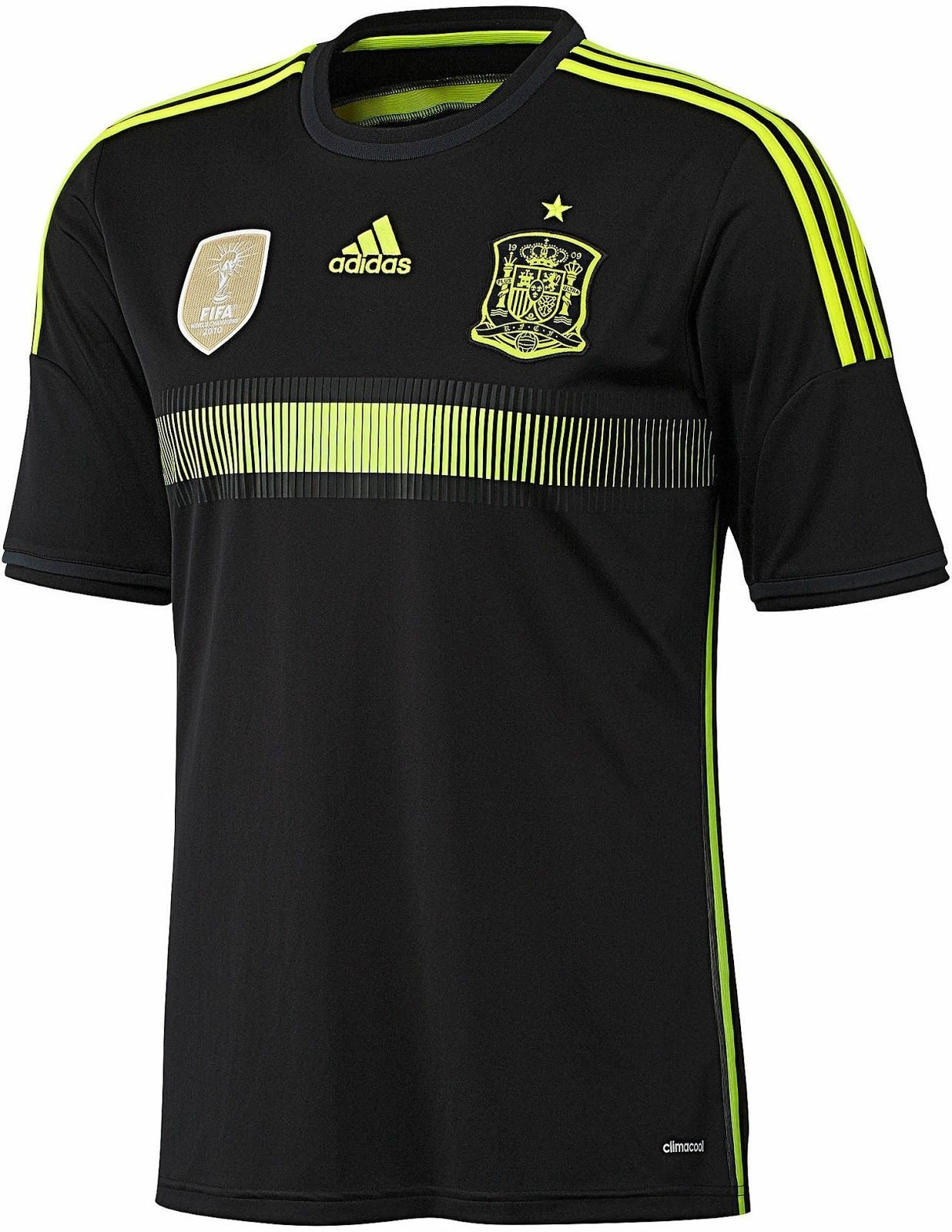 adidas Spain Away Jersey 14 Black/Yel - Best Buy Soccer