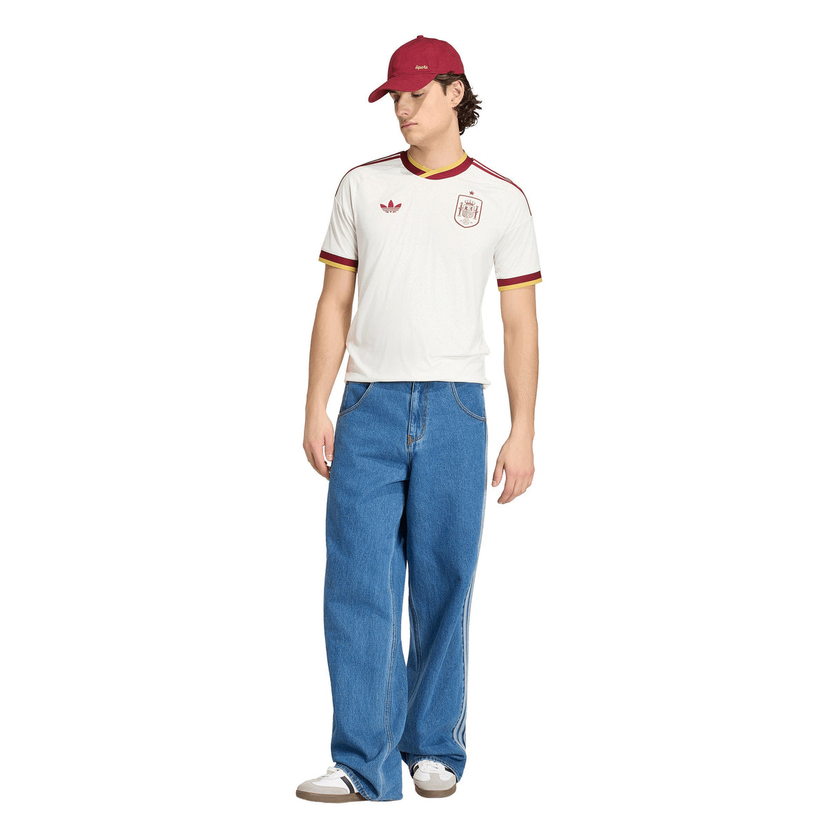 adidas Spain Away Men's Soccer Jersey 2026 - White - Best Buy Soccer