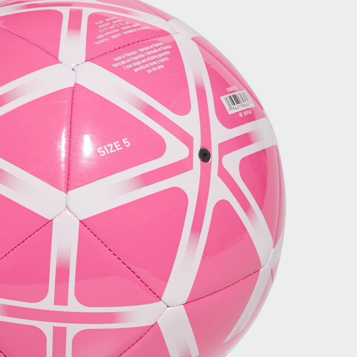 adidas Starlancer Club Soccer Ball - Solar Pink/White - Best Buy Soccer