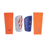adidas Tiro League Shin Guard White/Lucid Blue/Red - Best Buy Soccer