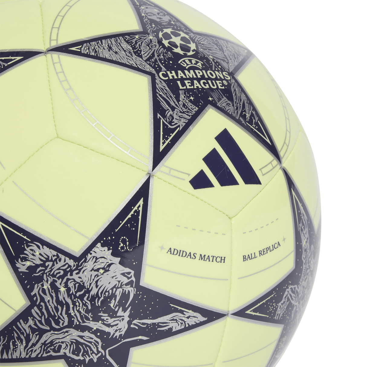 adidas UCL Real Madrid Club Soccer Ball - Lime/Silver - Best Buy Soccer