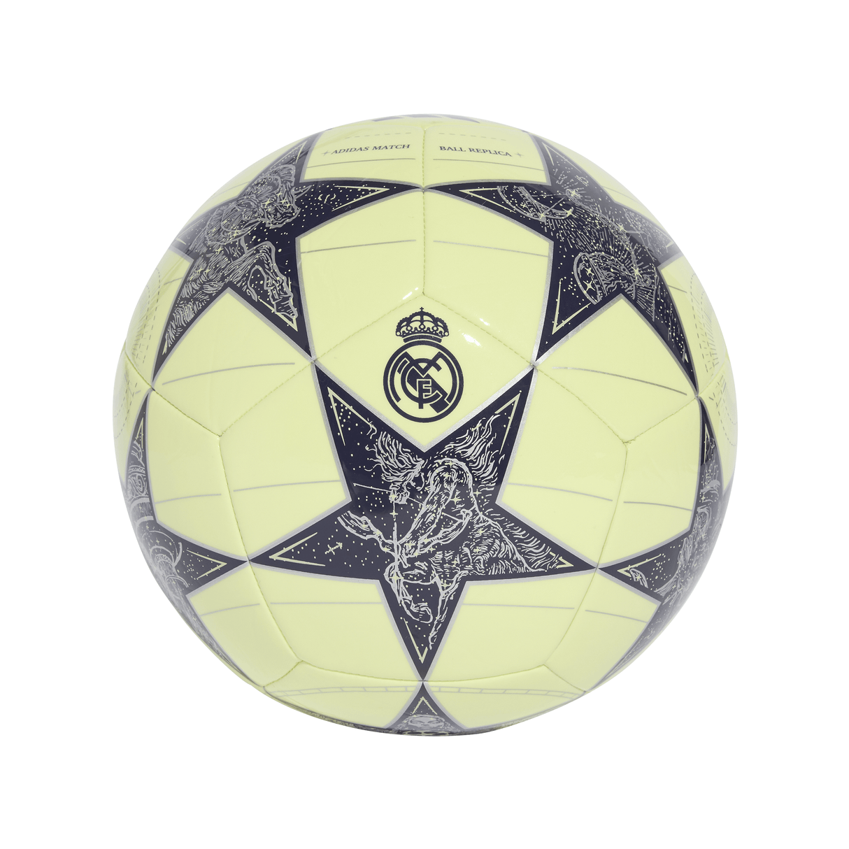 adidas UCL Real Madrid Club Soccer Ball - Lime/Silver - Best Buy Soccer