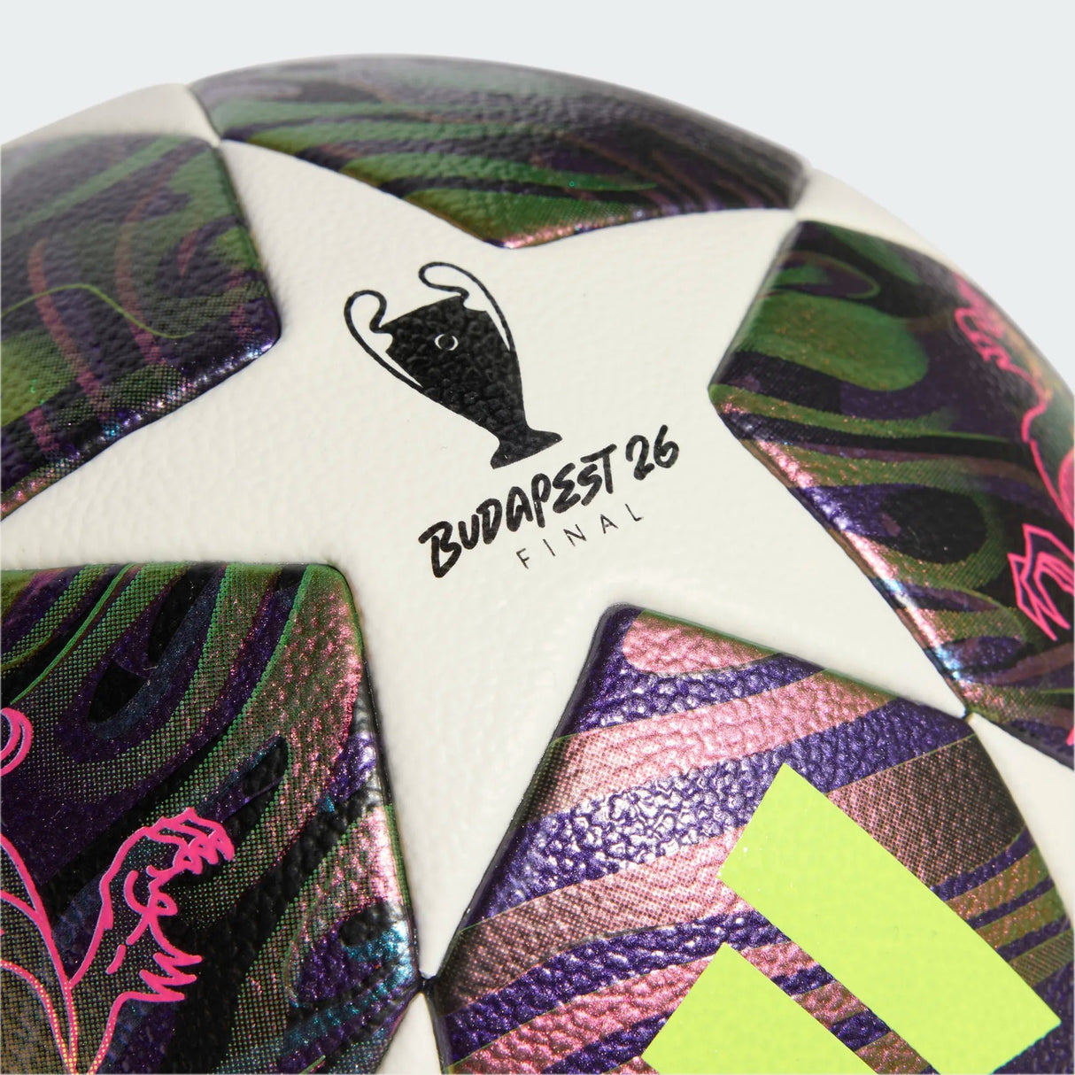 adidas UEFA Champions League Final Competition Soccer Ball - Purple/White/Yellow - Best Buy Soccer