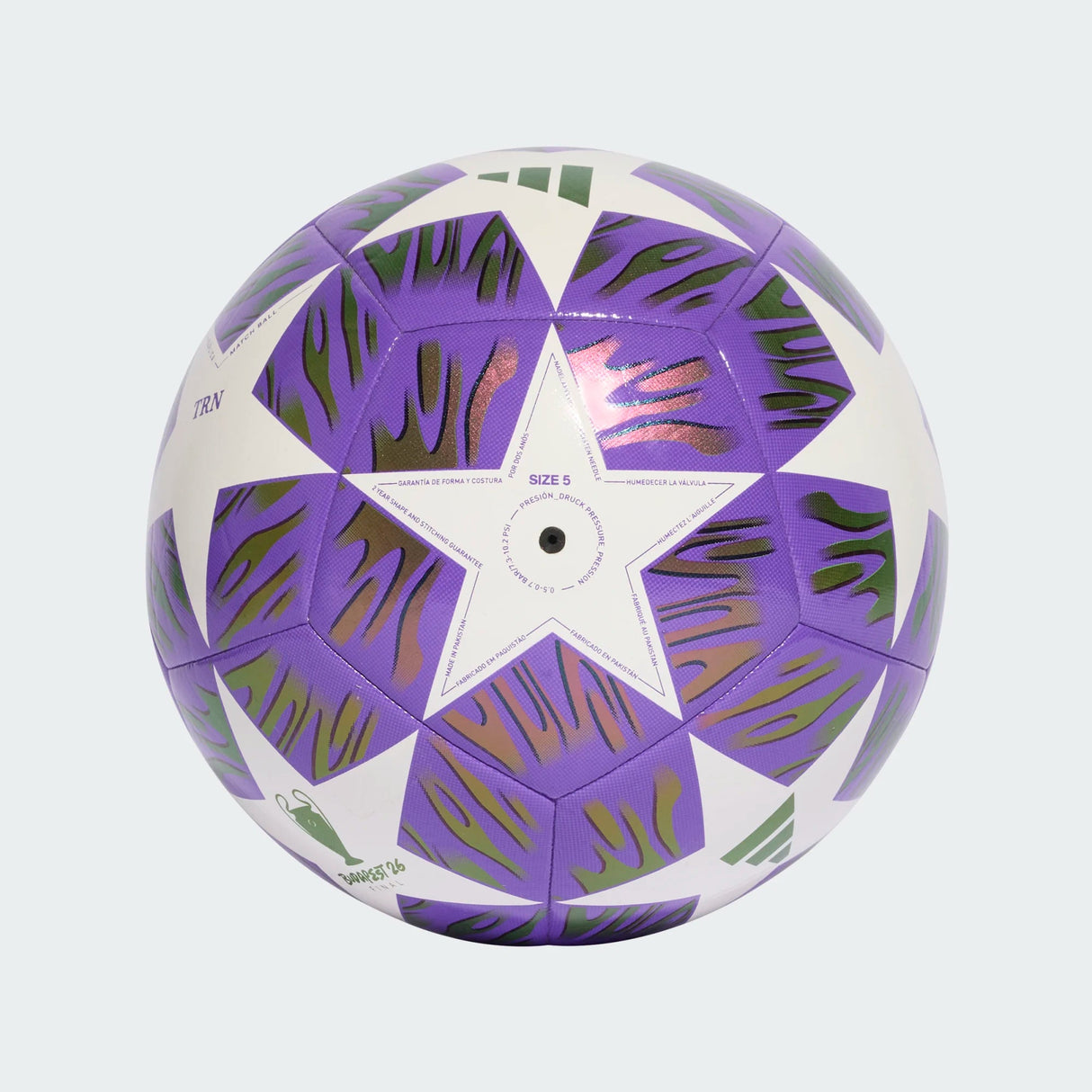 adidas UEFA Champions League Final Training Soccer Ball - Purple/White - Best Buy Soccer
