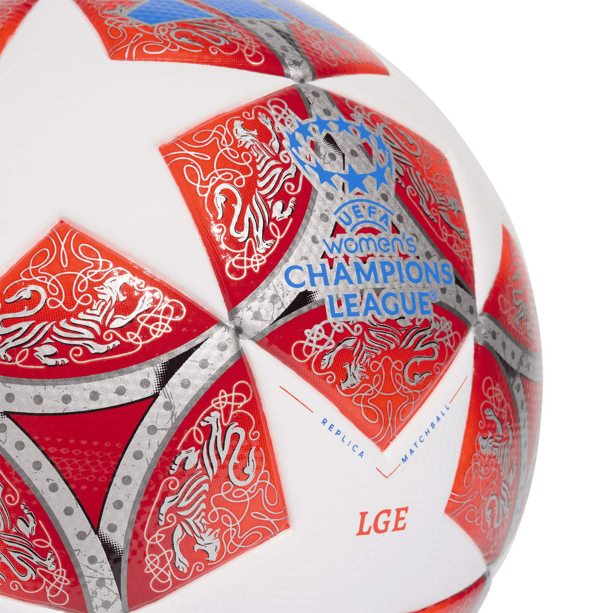 adidas UEFA Women's Champions League Soccer Ball - White/Scarlet - Best Buy Soccer